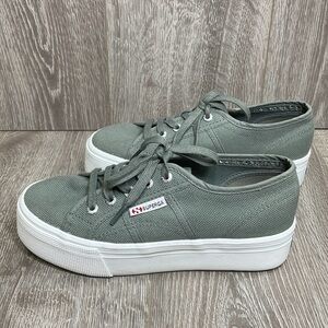 Superga Platform Sneakers 2790 Gray Canvas (EU37) 6.5